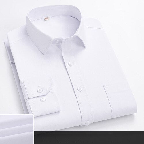 Autumn Long Sleeved Shirt Men's Striped Business and Casual Work Shirt Men's Middle-aged and Young Work Clothes, Work Clothes