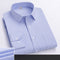 Autumn Long Sleeved Shirt Men's Striped Business and Casual Work Shirt Men's Middle-aged and Young Work Clothes, Work Clothes