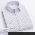 Autumn Long Sleeved Shirt Men's Striped Business and Casual Work Shirt Men's Middle-aged and Young Work Clothes Work Clothes