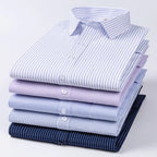 Autumn Long Sleeved Shirt Men's Striped Business and Casual Work Shirt Men's Middle-aged and Young Work Clothes Work Clothes