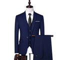 Autumn New Men's Groom Wedding Set 3-piece Business Fit 3Piece Set for Men