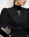 Black Little Fragrant Cloak Dress Chic Little Black Dress High-class Suit Skirt Spring