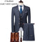Blazer Pants Vest 3 Pieces Suit Set / Men's Fashion Banquet Business British Style Slim High End Custom Plaid Blazers Trousers