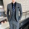 Boutique 5XL(Blazer + Vest + Trousers) Men's Elegant Fashion Business A Variety of Gentlemen Casual Formal Suit Three-piece Suit
