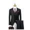 British Suit Men's Three Piece Slim Business Professional Formal Dress Groom's Wedding Dress Grey Casual Suit