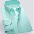Business Fashion Long Sleeved Lapel Formal Attire Classic Shirt Men's Clothing