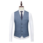 Business Men's Groom Suit Pants Groom Wedding Banquet Slim Fitting Suit Set