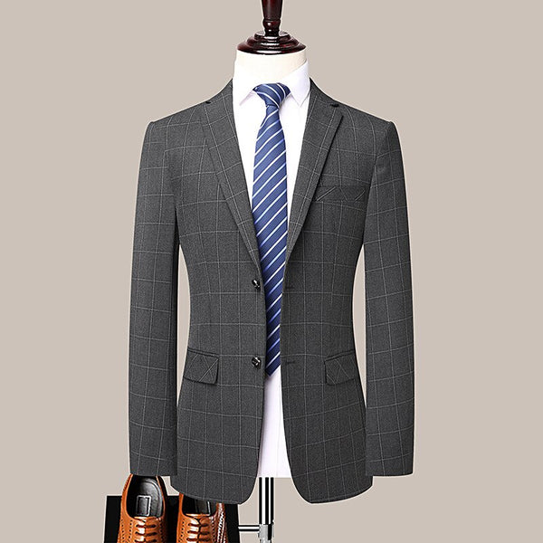 Business Men's Suit Korean Version Slim Formal Suit Professional Wedding Men's Suit