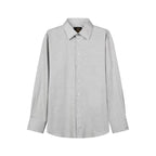 Casual Slim Cotton Korean Fashion Plain Gray Shirt for Men