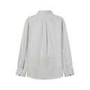 Casual Slim Cotton Korean Fashion Plain Gray Shirt for Men