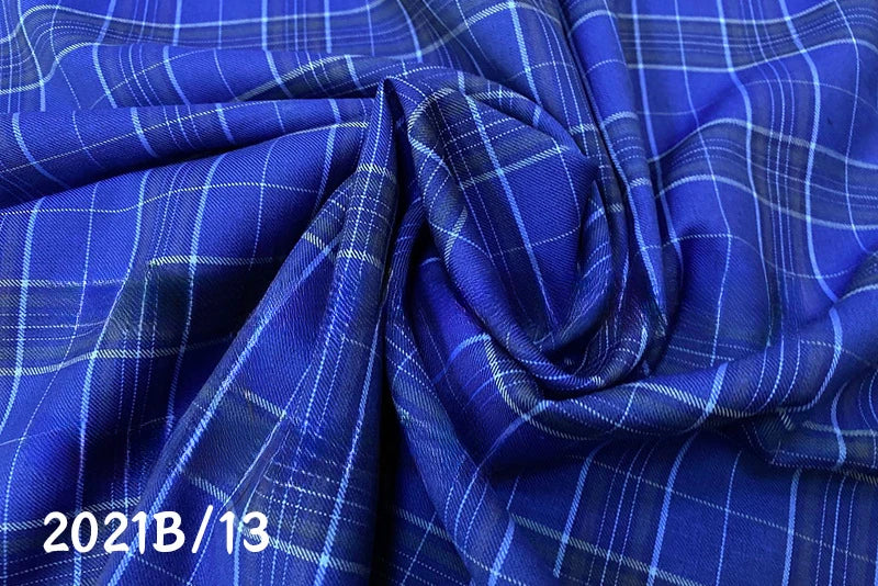 Checkered Colored Worsted Wool Suit Fabric for Men's and Tailor Make suit Blended Wool Suit