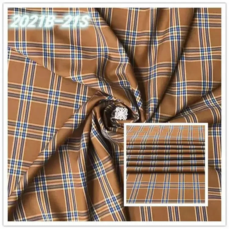 Checkered Colored Worsted Wool Suit Fabric for Men's and Tailor Make suit Blended Wool Suit