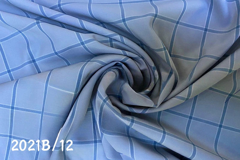 Checkered Colored Worsted Wool Suit Fabric for Men's and Tailor Make suit Blended Wool Suit