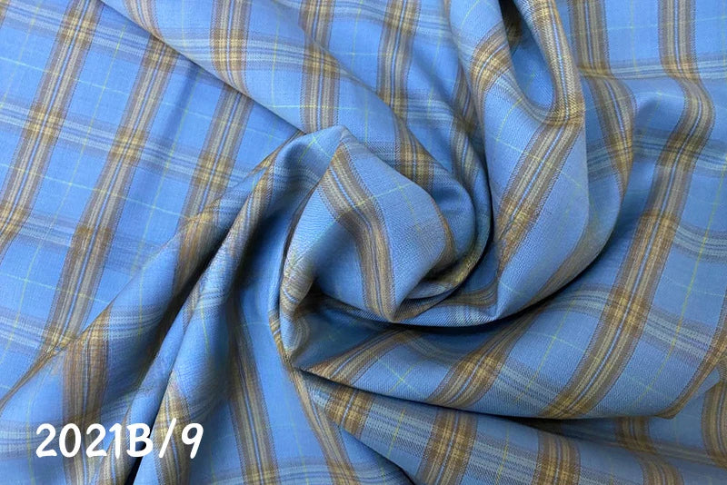 Checkered Colored Worsted Wool Suit Fabric for Men's and Tailor Make suit Blended Wool Suit