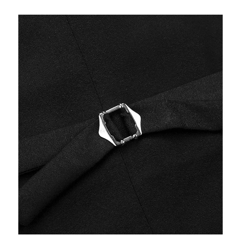 Classic Black Men's Suit Formal Suit 3-piece Jacket Vest Long Pants Groom's Wedding Dad Attending Wedding Set