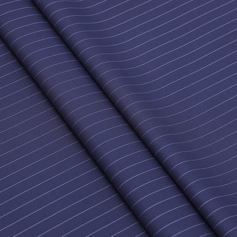 Color Stripes 50 Australian Wool Suit Wool Vertical Stripe Suit Blend Summer New Products Fabric Worsted Merino