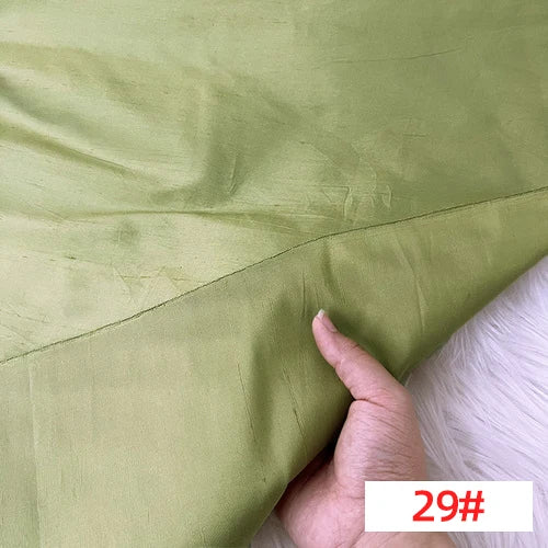 Customized 138cm Wide Solid Color Shuanggong Slub Fabric Skinny Gorgeous Color Multicolor Garment DIY Thai Raw Silk for Suit