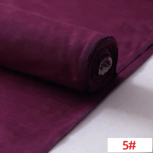 Customized 138cm Wide Solid Color Shuanggong Slub Fabric Skinny Gorgeous Color Multicolor Garment DIY Thai Raw Silk for Suit