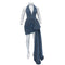 Customized Blue Slim Dress Bride's Mother's Wedding Party Wedding Dresses for Women