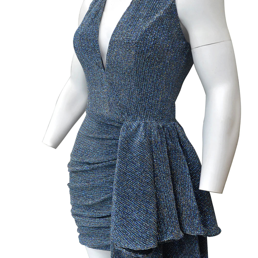 Customized Blue Slim Dress Bride's Mother's Wedding Party Wedding Dresses for Women