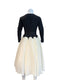 Customized Elegant Black and White Color Matching Personalized Dinner Dress