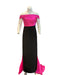 Customized Elegant Red and Black Color Matching Long Dinner Dress Party Dresses Women Evening