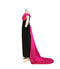 Customized Elegant Red and Black Color Matching Long Dinner Dress Party Dresses Women Evening