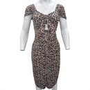 Customized Leopard Print Thin Dress for Bride's Mother's Wedding Party Dress