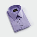 Customized Men's Fashion Slim Fall Pure Purple Shirt
