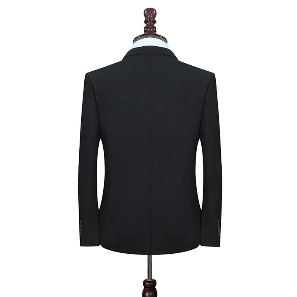 Customized Men's Formal Attire Casual Temperament Slim Fitting Tuxedo Set Men's Business Suit