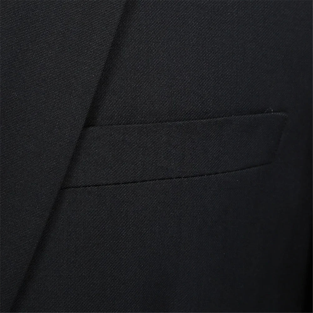 Customized Men's Formal Attire Casual Temperament Slim Fitting Tuxedo Set Men's Business Suit