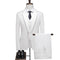 Customized New Men's Three Piece Wedding and Groom Banquet Suit White Set