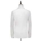 Customized New Men's Three Piece Wedding and Groom Banquet Suit White Set