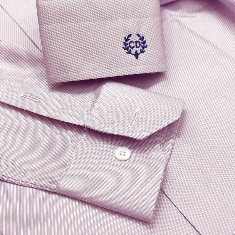 Customized Purple Long Sleeved Casual Japanese Minimalist Men's Shirt
