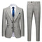 Customized Single Breasted Groom Formal Slim Fitting Men's Business Suit Wool Fashion Set