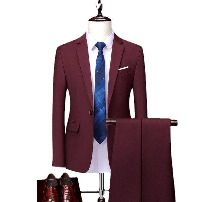 Customized Slim Fitting Men's Wedding Dress Suit Business Tailor Men's Wedding Groom's Tuxedo