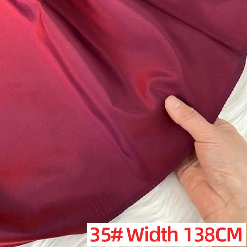 Customized Solid Color Silk Taffeta Fabric Skinny Gorgeous Color Multicolor Garment DIY Thai Raw Silk Fabric Meter Pure Silk