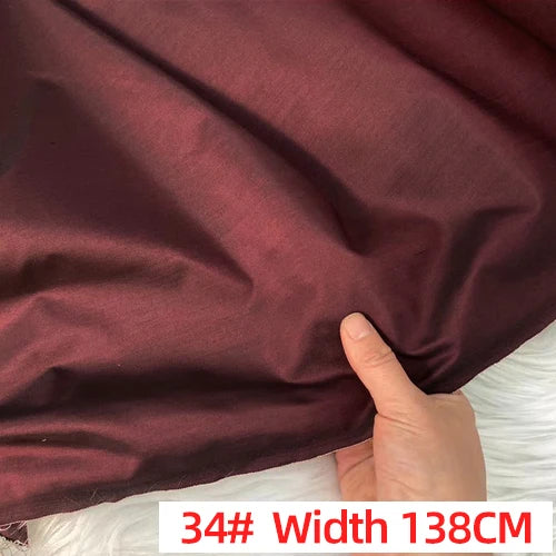 Customized Solid Color Silk Taffeta Fabric Skinny Gorgeous Color Multicolor Garment DIY Thai Raw Silk Fabric Meter Pure Silk