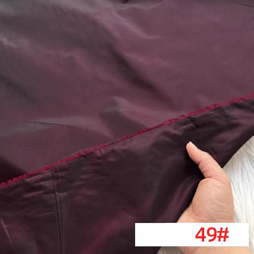 Customized Solid Color Silk Taffeta Fabric Skinny Gorgeous Color Multicolor Garment DIY Thai Raw Silk Fabric Meter Pure Silk