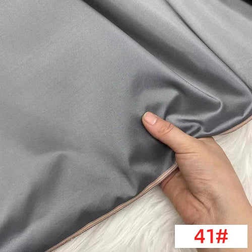 Customized Solid Color Silk Taffeta Fabric Skinny Gorgeous Color Multicolor Garment DIY Thai Raw Silk Fabric Meter Pure Silk