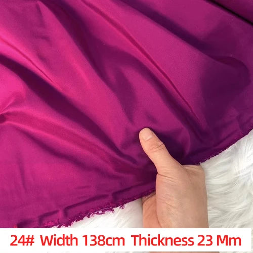 Customized Solid Color Silk Taffeta Fabric Skinny Gorgeous Color Multicolor Garment DIY Thai Raw Silk Fabric Meter Pure Silk