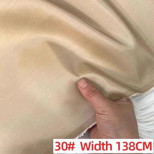 Customized Solid Color Silk Taffeta Fabric Skinny Gorgeous Color Multicolor Garment DIY Thai Raw Silk Fabric Meter Pure Silk