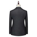 Customized Stripe Classic Men's Suit Set Business Slim Fit Office 2-Piece Set
