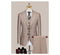 Customized Suit Men's Business Casual Bridegroom Wedding Dress Korean Edition Slim Customized Brown Stripe Formal Suit Men's Set