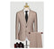 Customized Suit Men's Business Casual Bridegroom Wedding Dress Korean Edition Slim Customized Brown Stripe Formal Suit Men's Set