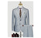 Customized Suit Men's Business Casual Bridegroom Wedding Dress Korean Edition Slim Customized Brown Stripe Formal Suit Men's Set