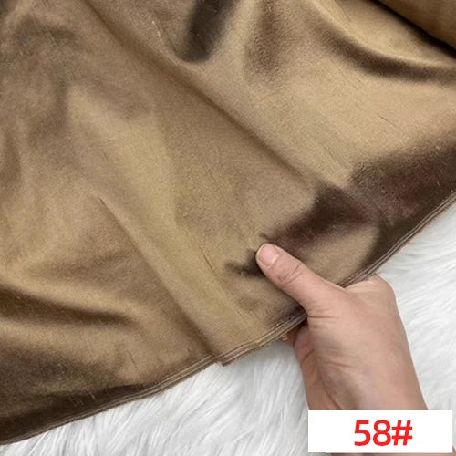 Customized Wide Solid Color Shuanggong Slub Fabric Skinny Gorgeous Color Multicolor Garment DIY Thai Raw Silk for Suit