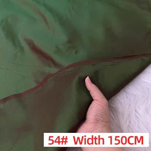 Customized Wide Solid Color Shuanggong Slub Fabric Skinny Gorgeous Color Multicolor Garment DIY Thai Raw Silk for Suit