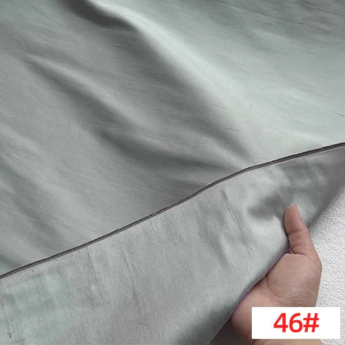 Customized Wide Solid Color Shuanggong Slub Fabric Skinny Gorgeous Color Multicolor Garment DIY Thai Raw Silk for Suit