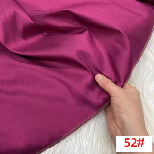 Customized Wide Solid Color Shuanggong Slub Fabric Skinny Gorgeous Color Multicolor Garment DIY Thai Raw Silk for Suit